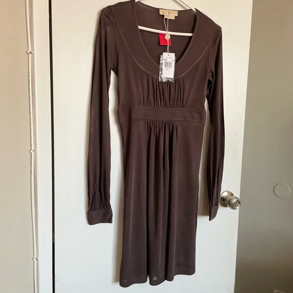 Michael Kors A-Line Scoop Neck Dress - Size 4 - Picture 2 of 16